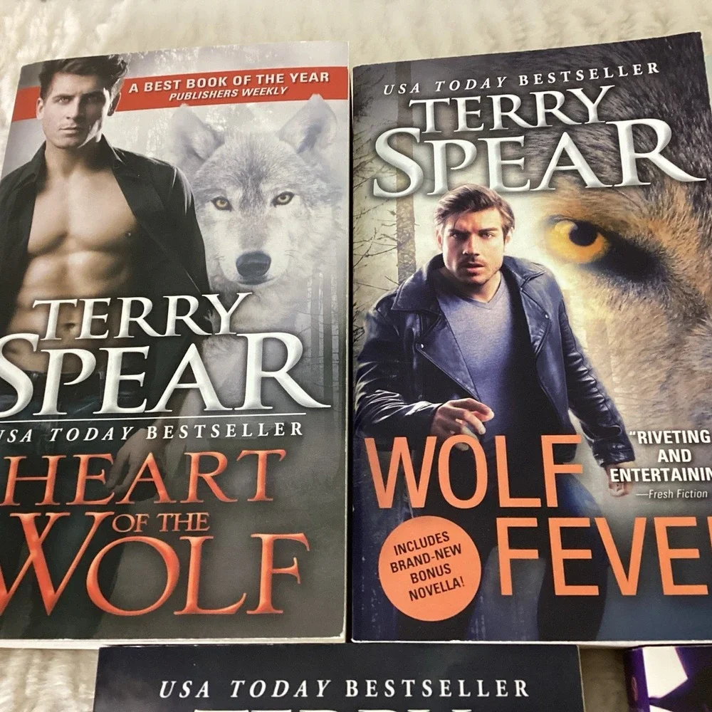 Terry Spear, Kait B Lot of 5 PB Heart of the Wolf,‎ Cowboy Paranormal Romance